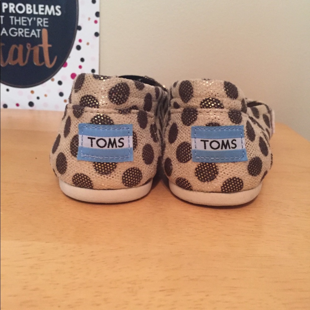 TOMS Polka Dot Brown size 8 - Picture 5 of 7